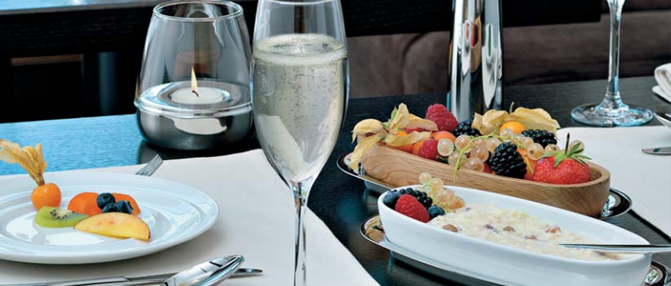 Éttermi kristálypohár